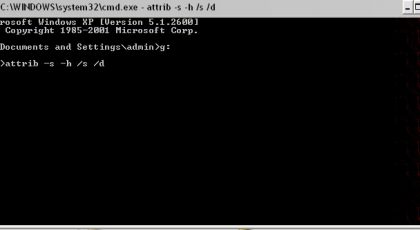 Tampilkan Folder yang di hidden oleh virus via command prompt 3 Tampilkan Folder yang di hidden oleh virus via command prompt 3