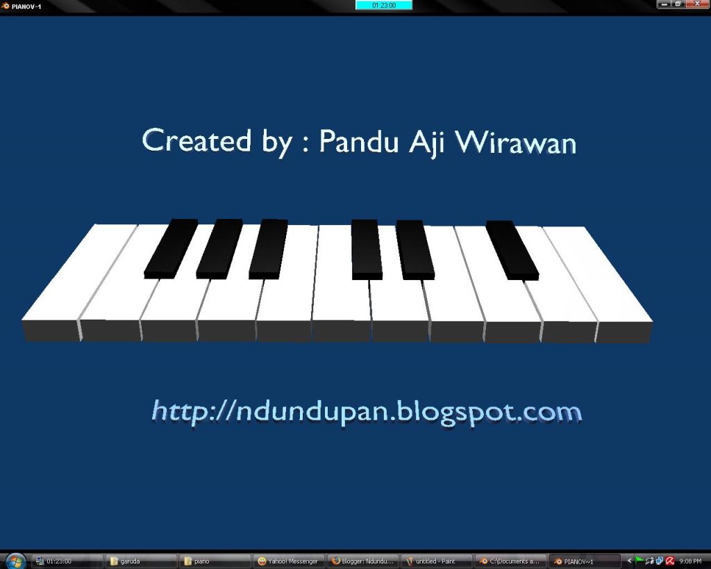 Download Tutorial Piano dengan Blender 1
