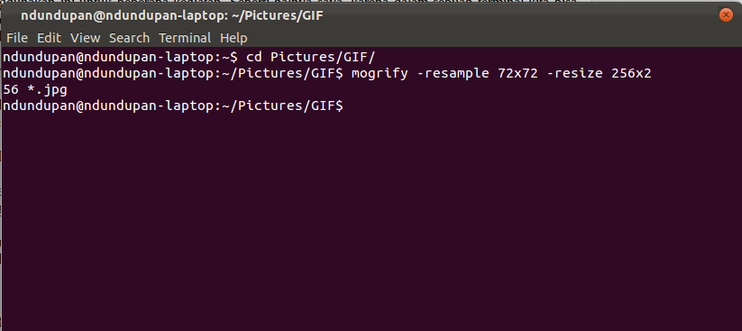 Buat Animasi GIF dengan Terminal 2
