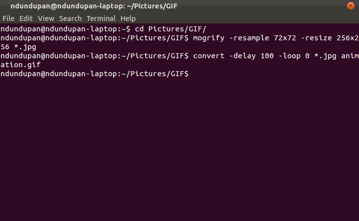 Buat Animasi GIF dengan Terminal 3