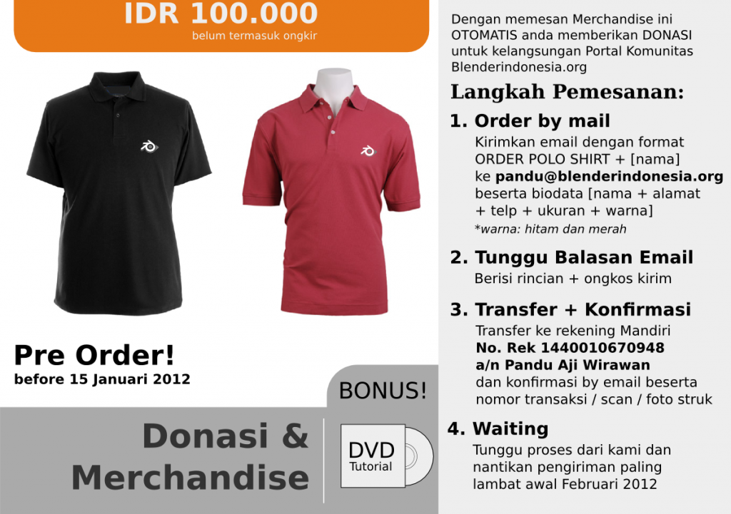[CLOSED] Donasi + Merchandise Blender Indonesia 1
