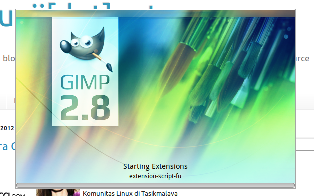 GIMP 2.8 Splash Screen