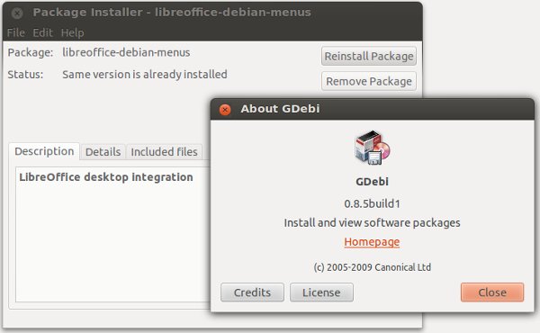 Gdebi Package Installer