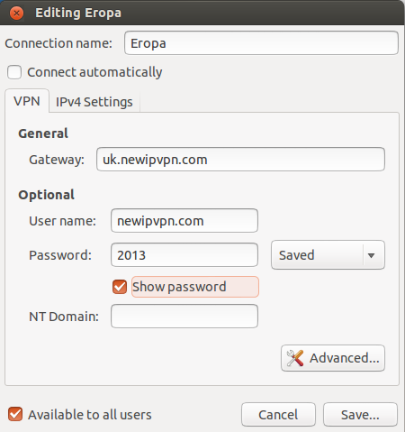 VPN Settings