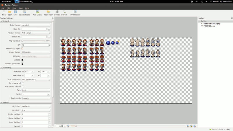 texturepacker split sprite sheet