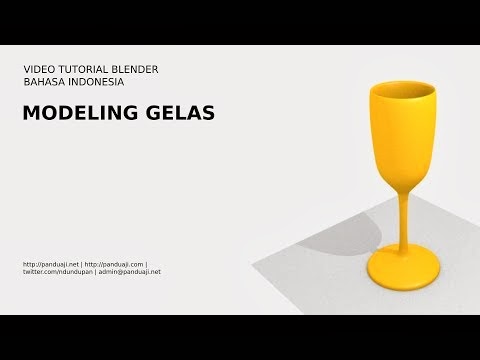 Belajar Membuat Model Gelas di Blender 3