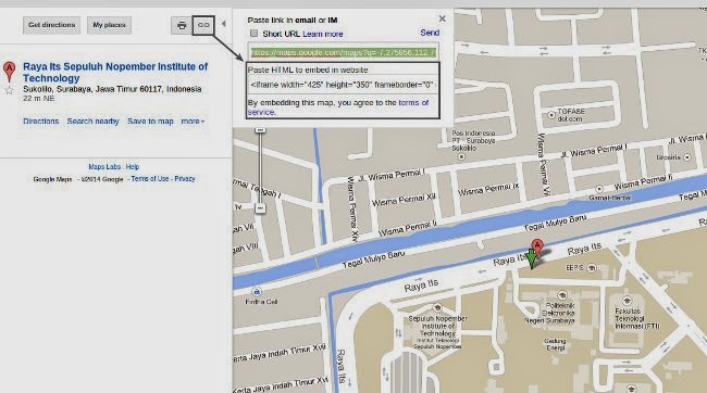 Cara Memasang Google Map di Website dan Blog 2
