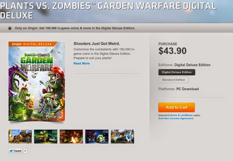 Game Plant Vs Zombie Terbaru yang dijual $43.90