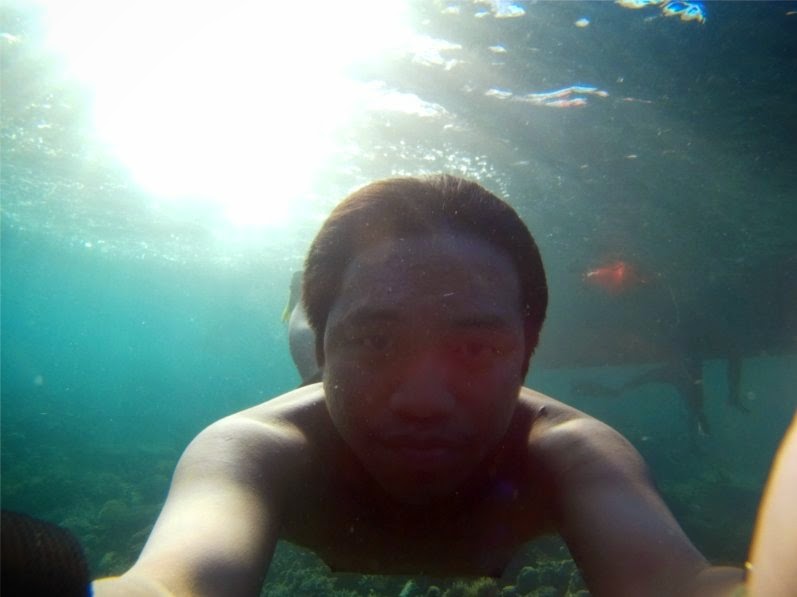 selfie di bawah laut :D