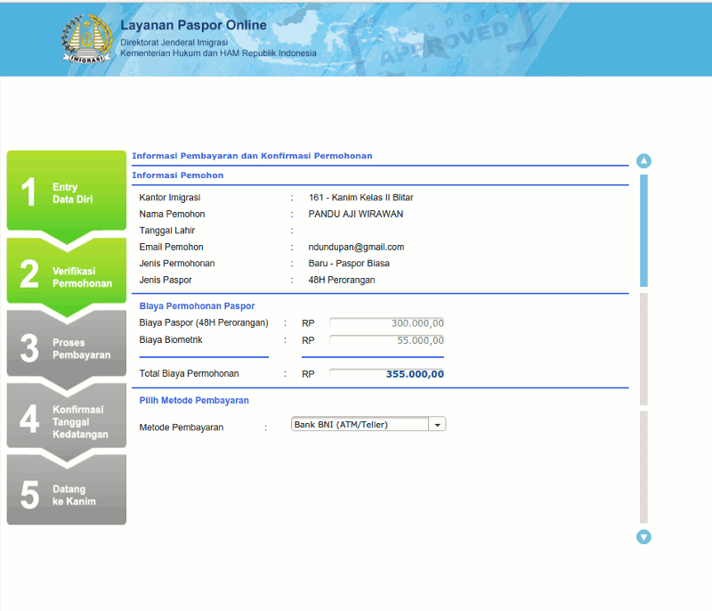 Verifikasi Permohonan