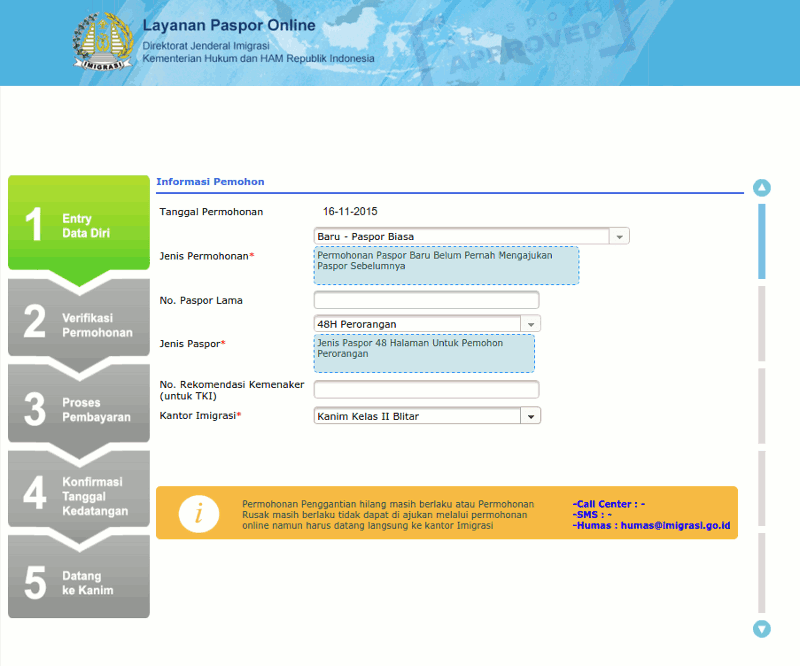 pendaftaran paspor online