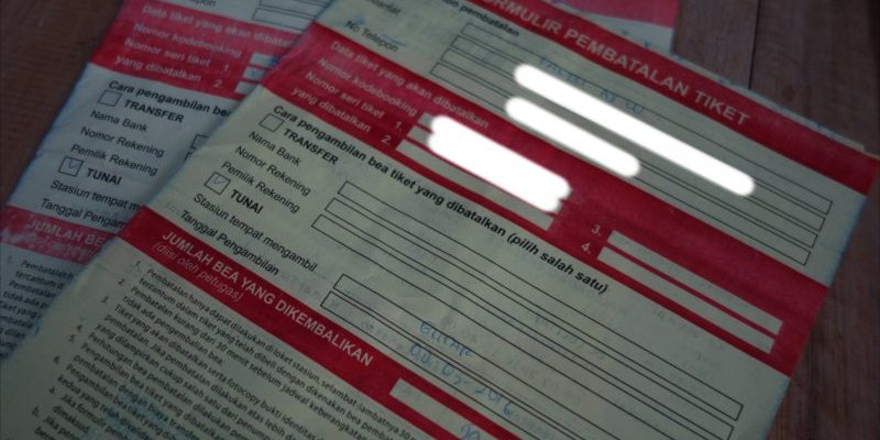 Cara Membatalkan Tiket Kereta Api Supaya Uang Kembali 1 Cara Membatalkan Tiket Kereta Api Supaya Uang Kembali 1