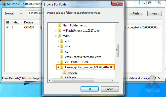 Browse Folder Image Fastboot