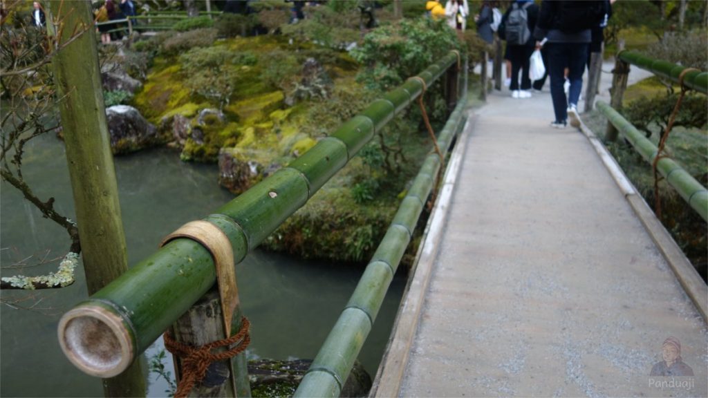 Pagar bambu di Ginkakuji Temple