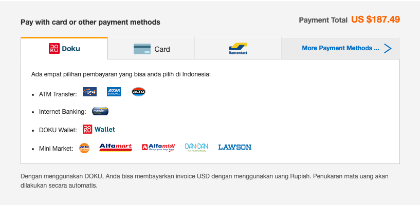 Transfer ke Doku Wallet