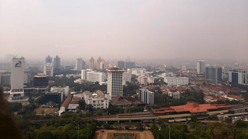 Stasiun Gambir dari Puncak Monas