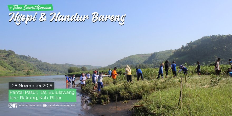 Penanaman Pohon di Pantai Pasur Blitar