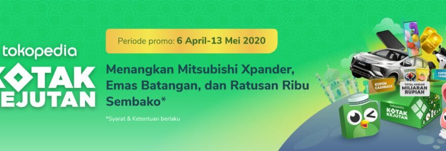 8 Promo Spesial Ramadhan dari Tokopedia, Jangan Sampai Ketinggalan! 1 Kotak Kejutan Tokopedia