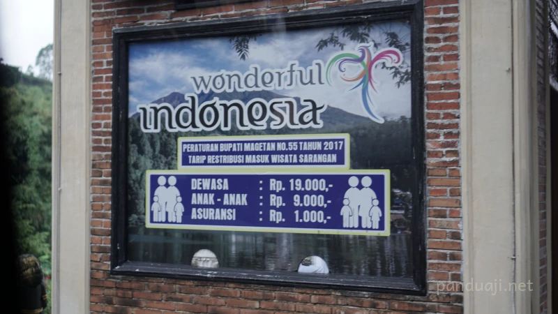 Tiket Masuk Telaga Sarangan